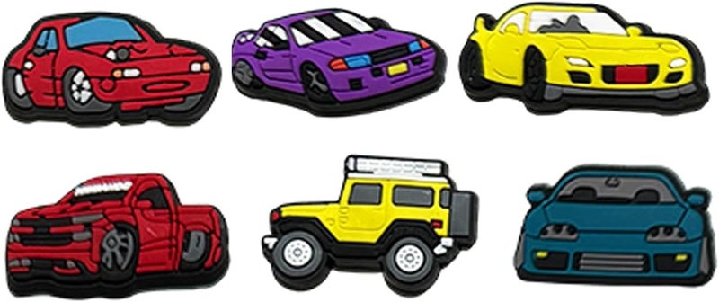 BOWNDY PVC Sports Cars Shoe Charms - Bulk Pack of Cute Random Charms - Image 2